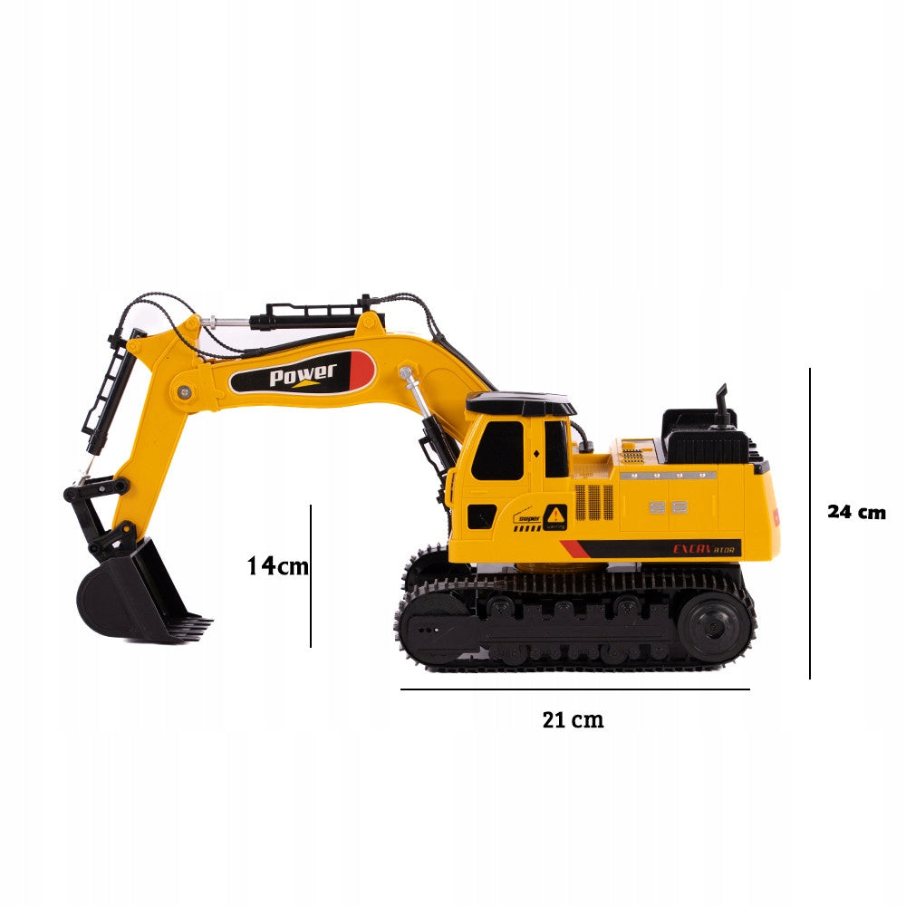 LARGE EXCAVATOR REMOTE CONTROLLED CONSTRUCTION VEHICLE TRACKS 680° BATTERY Brand no brand