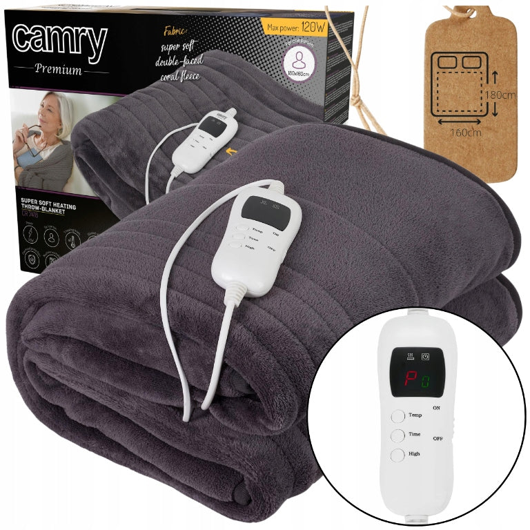LARGE Electric Blanket 160x180cm Heated HEATING MAT POLAR Pilot Timer