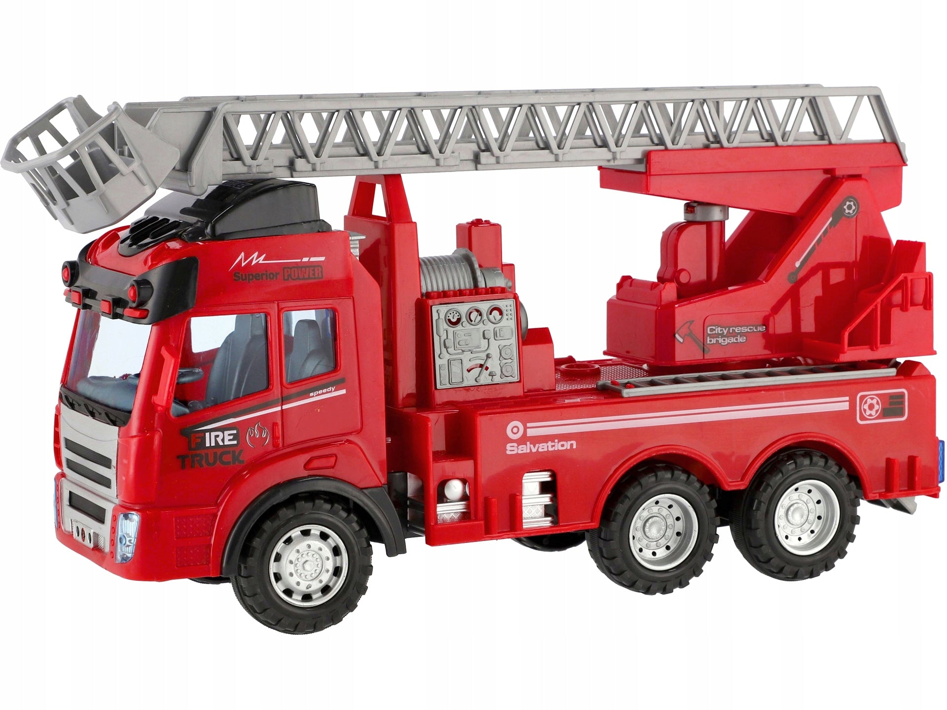 LARGE FIRE BRIGADE FIRE TRUCK Remote Controlled AUTO for pilot radio R/C Brand HH Poland