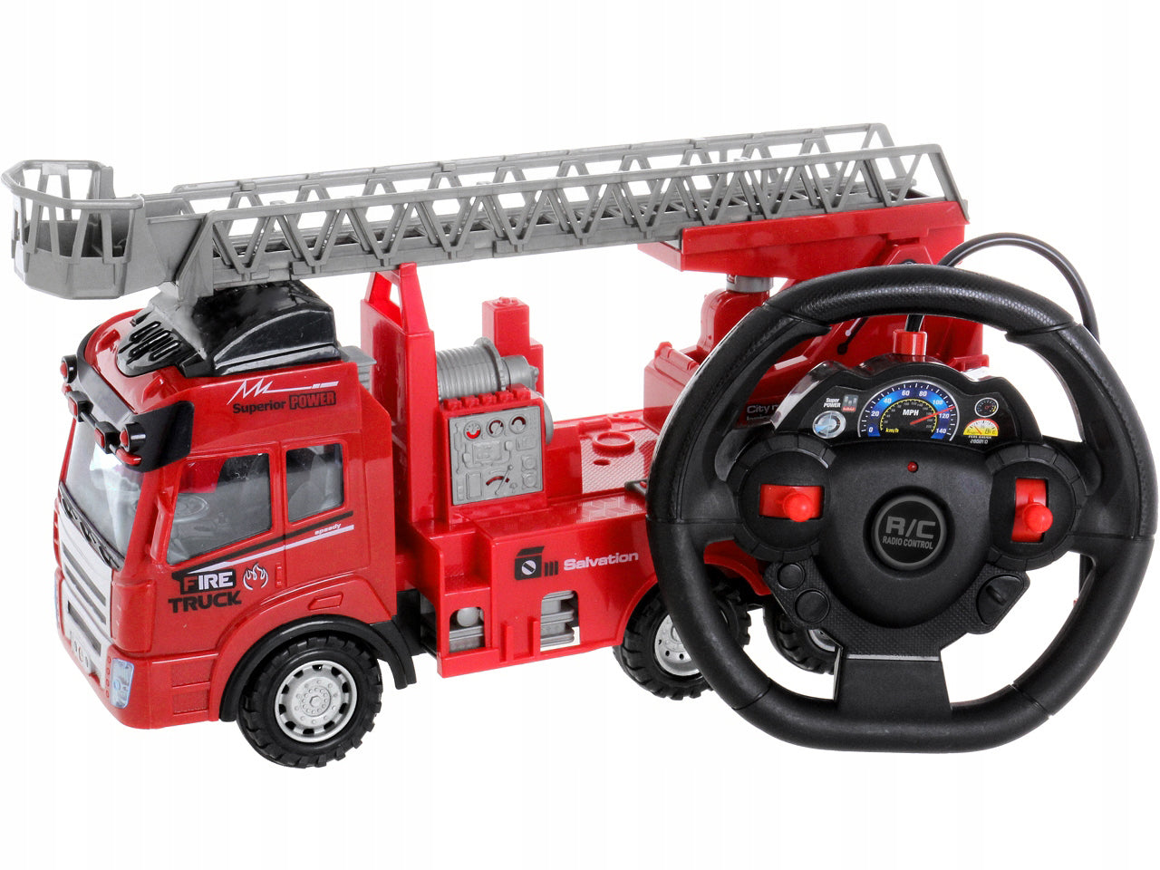 LARGE FIRE BRIGADE FIRE TRUCK Remote Controlled AUTO for pilot radio R/C