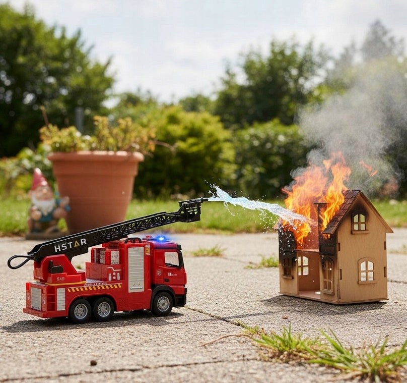 LARGE FIRE BRIGADE REMOTE CONTROLLED CAR rc FIRE TRUCK PILOT 50 cm WATER Manufacturer code STRAŻ POŻARNA Z FUNKCJĄ LANIA WODY