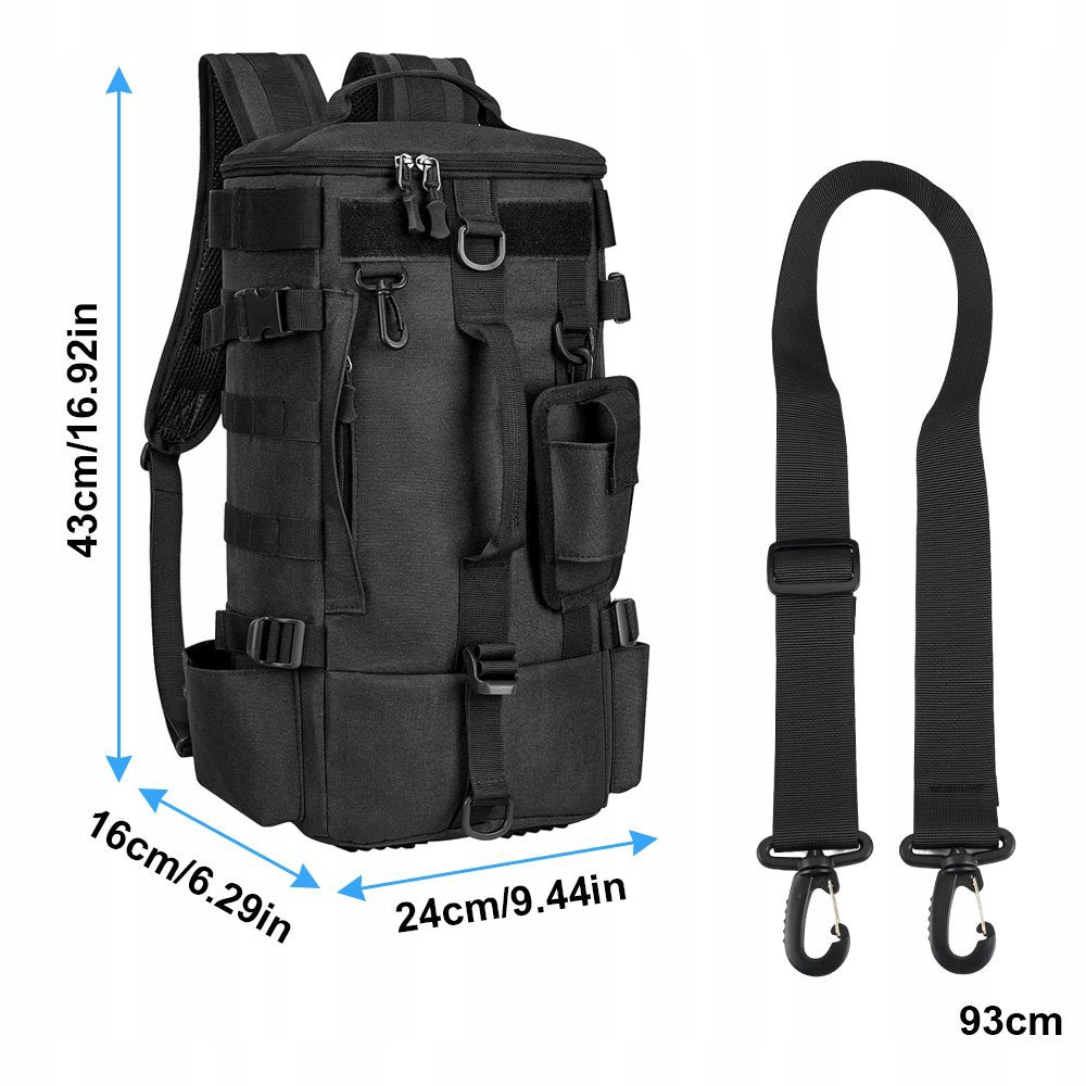 LARGE FISHING BACKPACK STRONG WATERPROOF PRACTICAL HIKING BAG Brand no brand