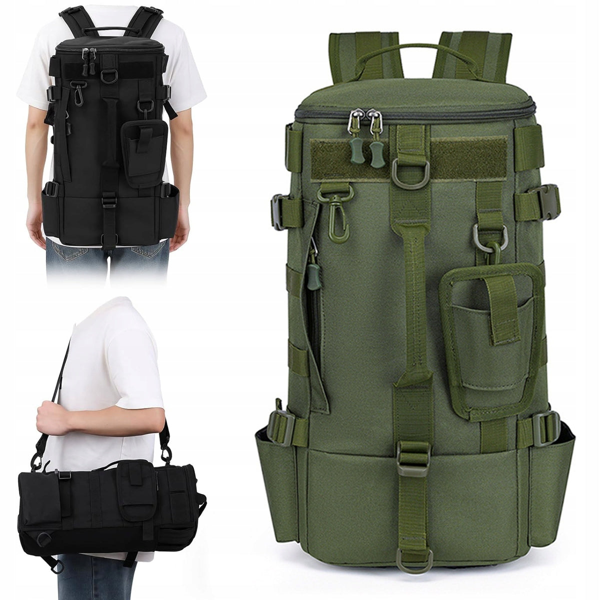 LARGE FISHING BACKPACK STRONG WATERPROOF PRACTICAL HIKING BAG Manufacturer code Plecak wędkarski