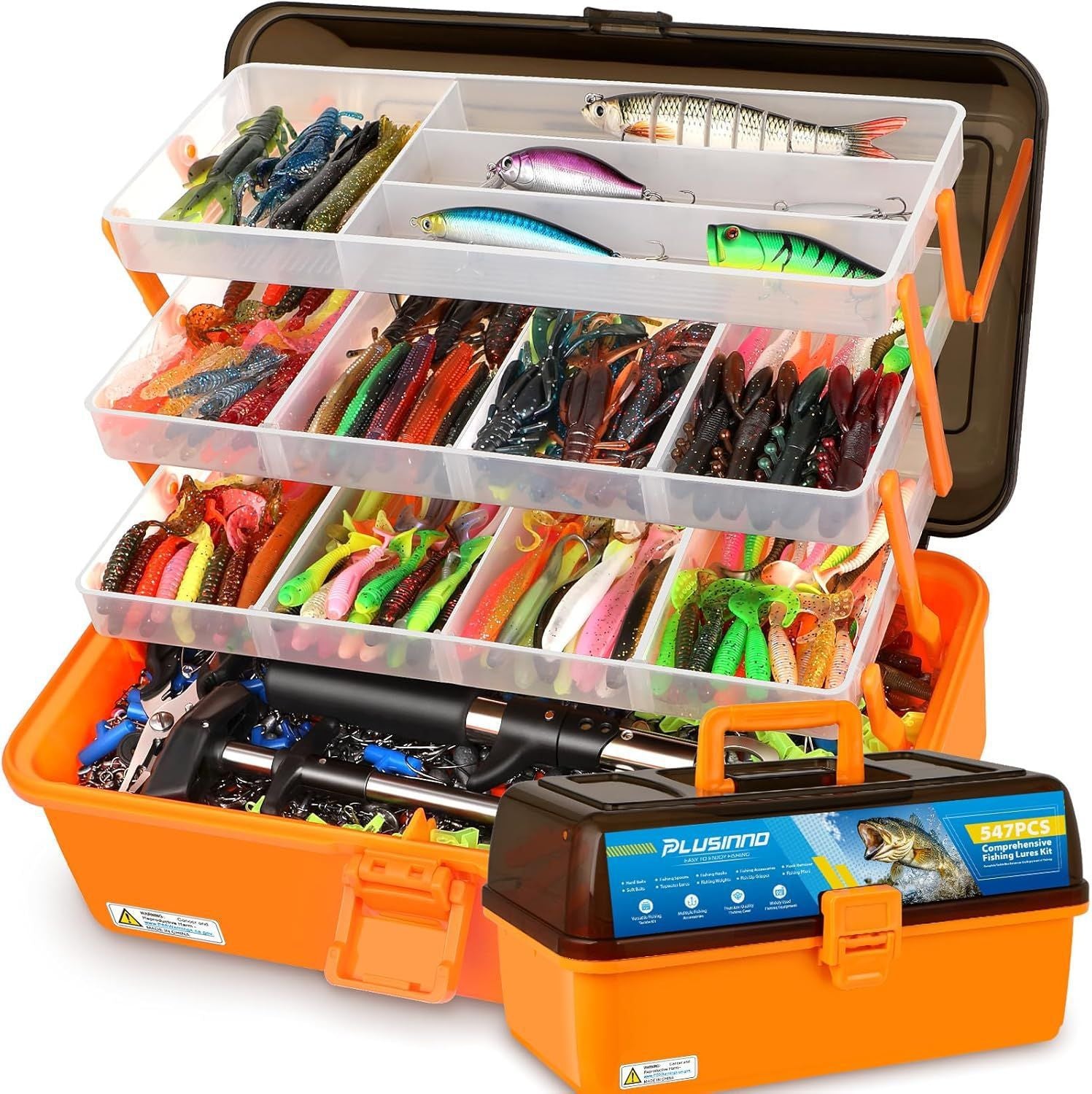 LARGE FISHING BOX SET OF 547 ACCESSORIES FOR PELLET ANGLER