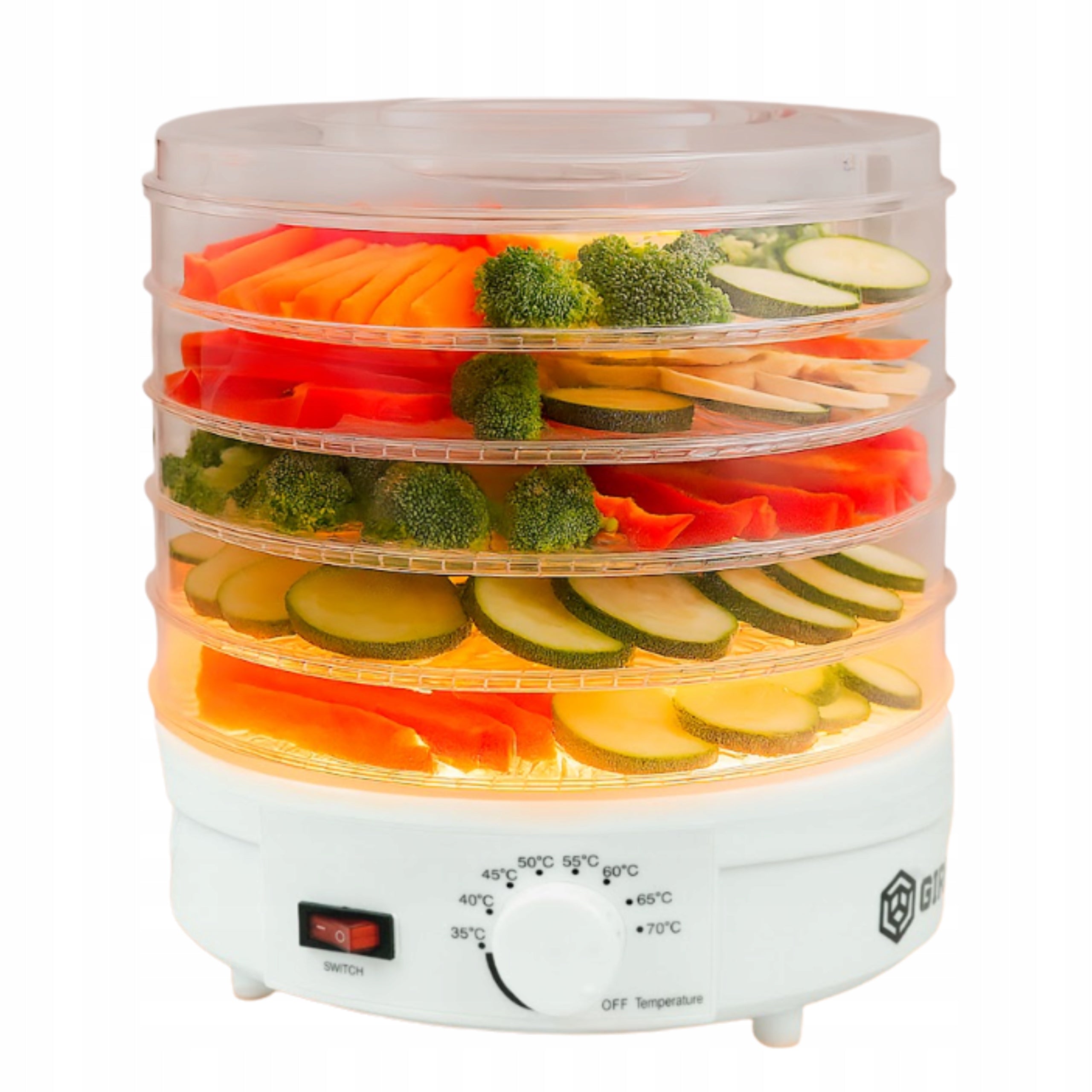 LARGE FOOD DRYER FOR HERBS MUSHROOMS FRUIT VEGETABLES 350IN 5 LEVELS EAN (GTIN) 5905523064537