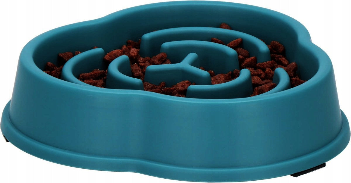LARGE FOOD SLOWING BOWL WITH PET DOG CAT COMPARTMENTS Brand DKM
