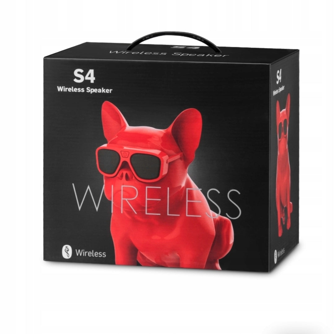 LARGE FRENCH BULLDOG SPEAKER PORTABLE RED 10 IN Manufacturer code Głośnik BULDOG KARAOKE