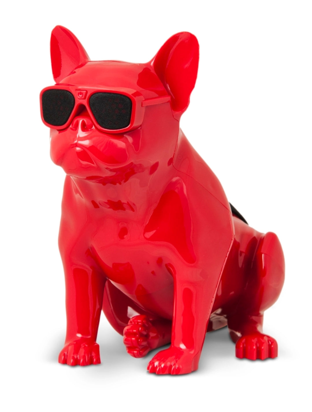 LARGE FRENCH BULLDOG SPEAKER PORTABLE RED 10 IN