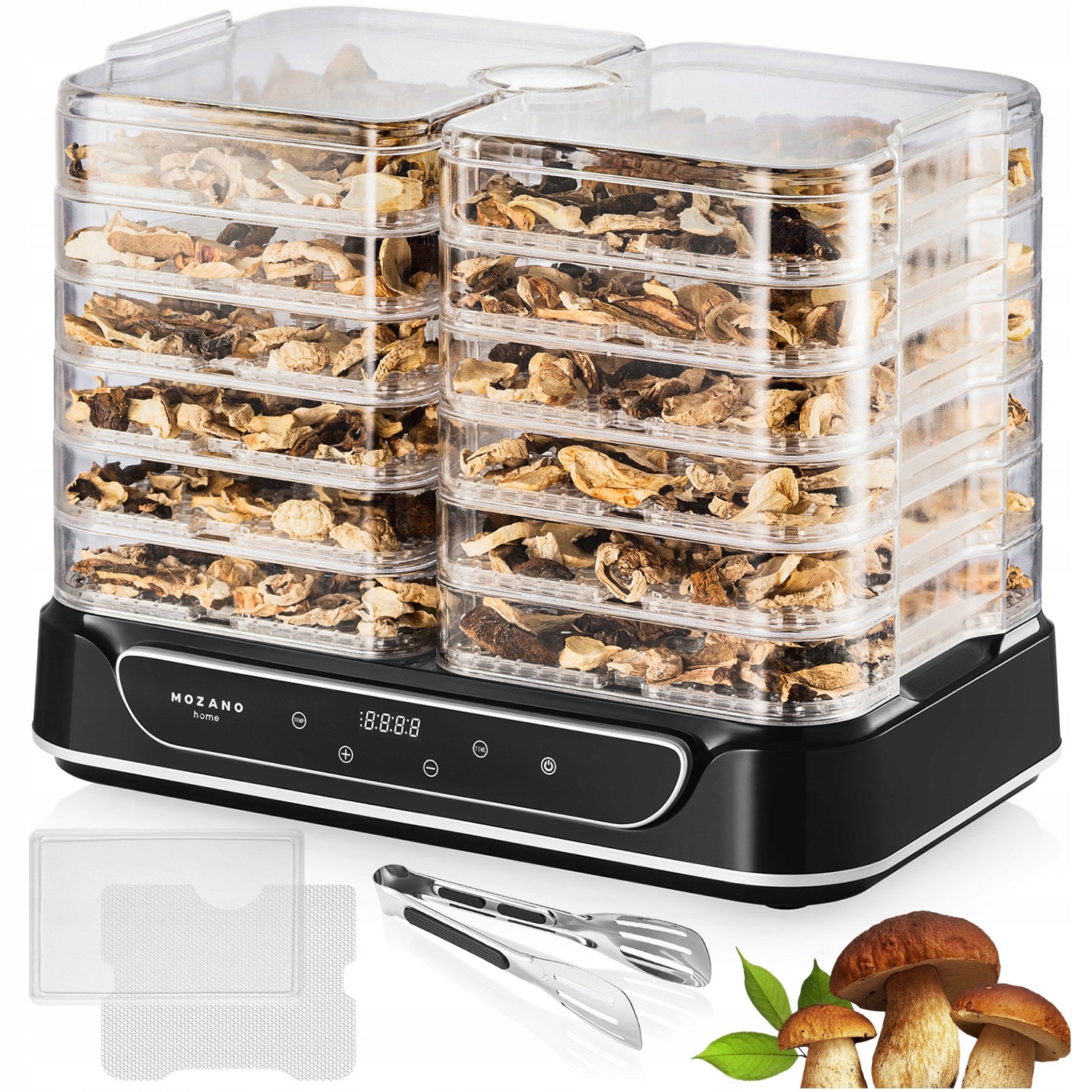 LARGE FRUIT MUSHROOM DRYER HERBS 6 SIEVES STRONG 550W TIMER SET