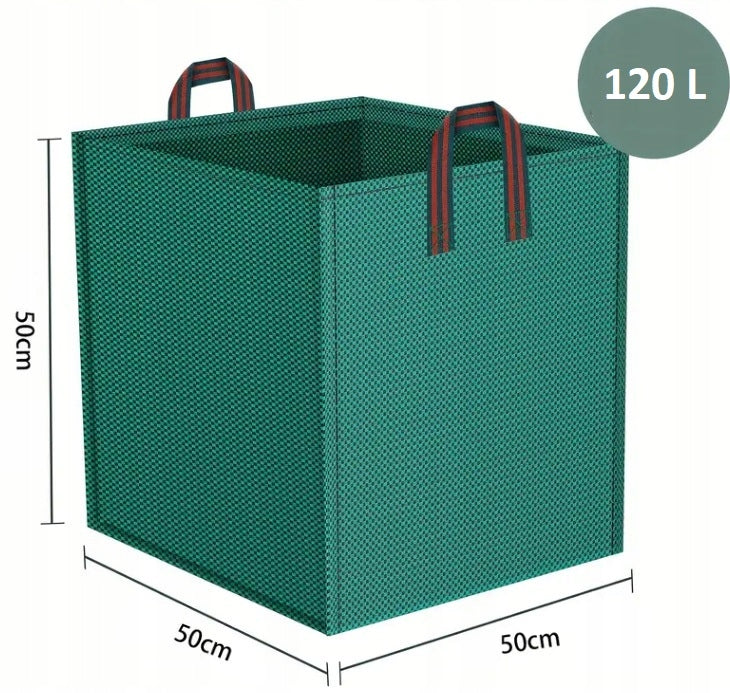 LARGE GARDEN BASKET BAG LEAF BAG GRASS WASTE WEEDS BRANCHES 120L Packaging status original