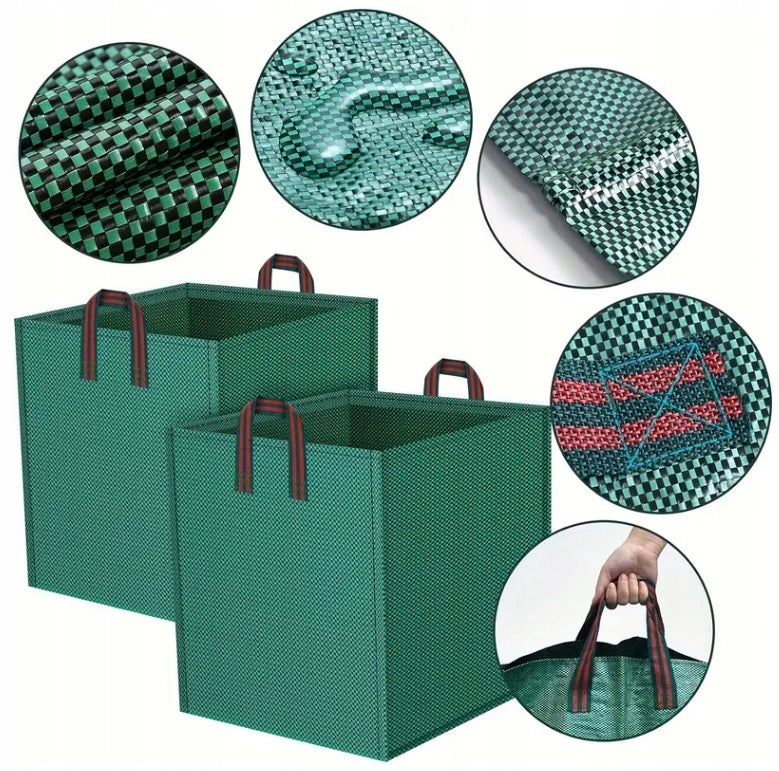 LARGE GARDEN BASKET BAG LEAF BAG GRASS WASTE WEEDS BRANCHES 120L Type bag for leaves