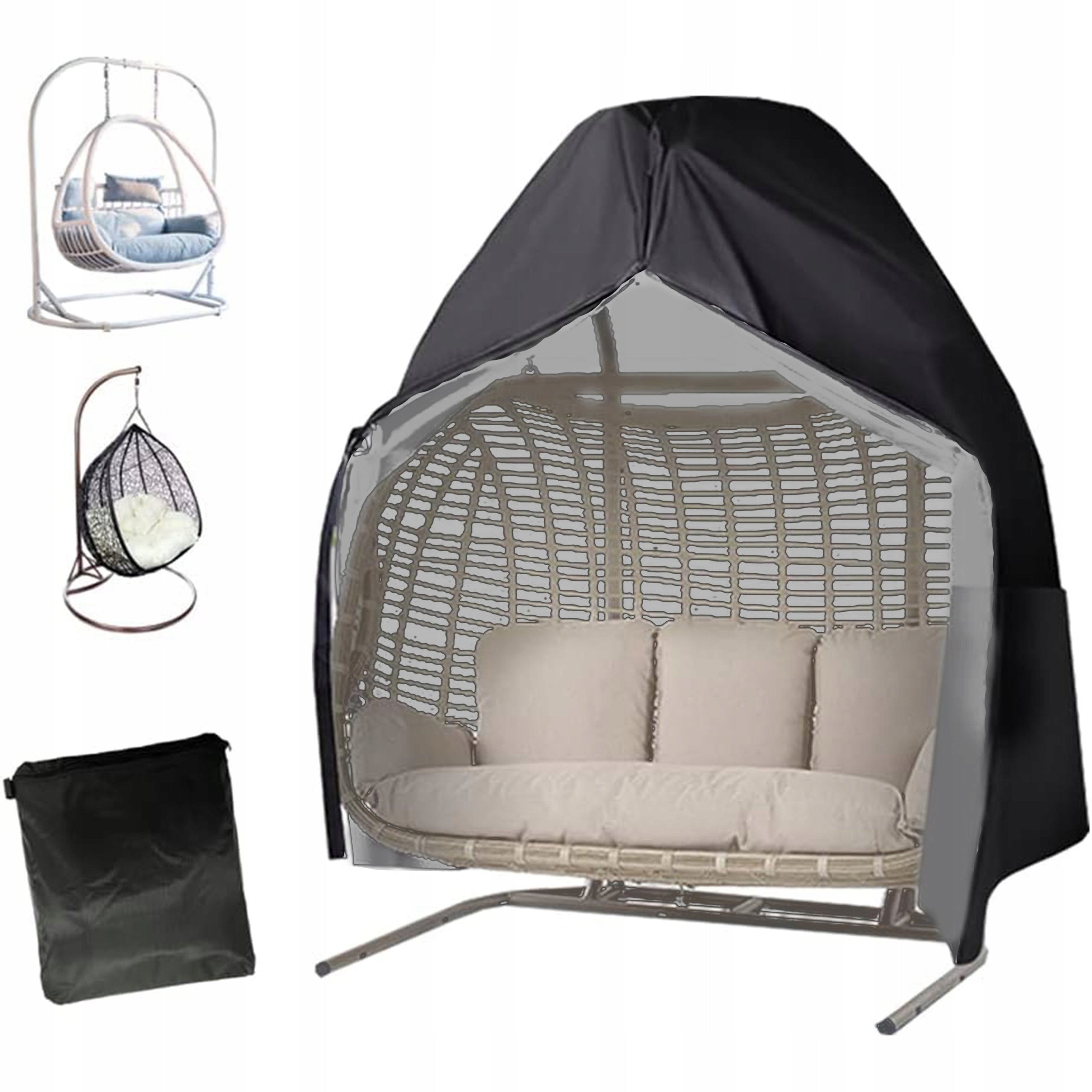 LARGE GARDEN CHAIR COVER HANGING DOUBLE SWING COCOON TARPAULIN Manufacturer code 5908112353432