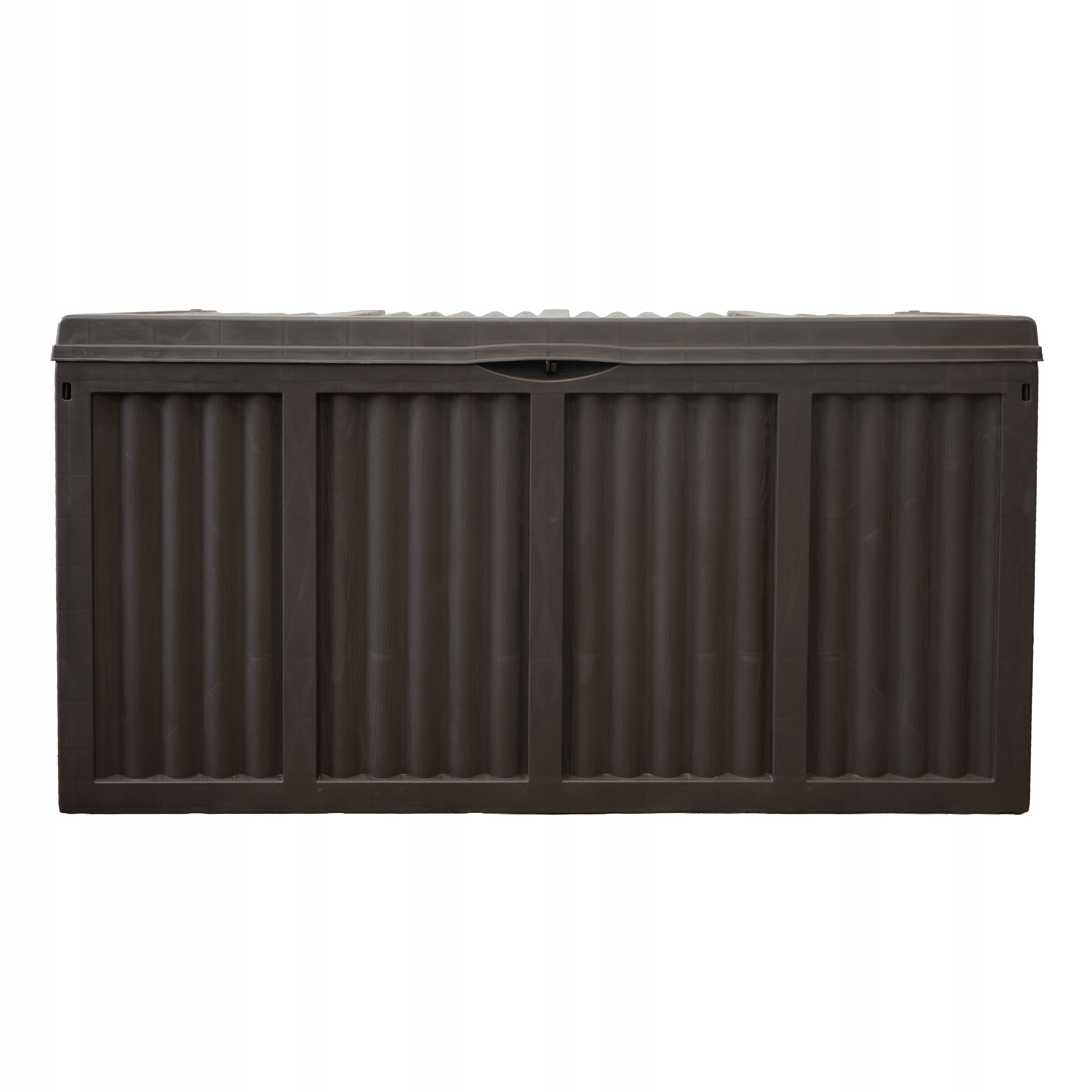 LARGE GARDEN CHEST CONTAINER FOR BALCONY TERRACE TRUNK STORAGE 432L MOCHA Box capacity 432 l