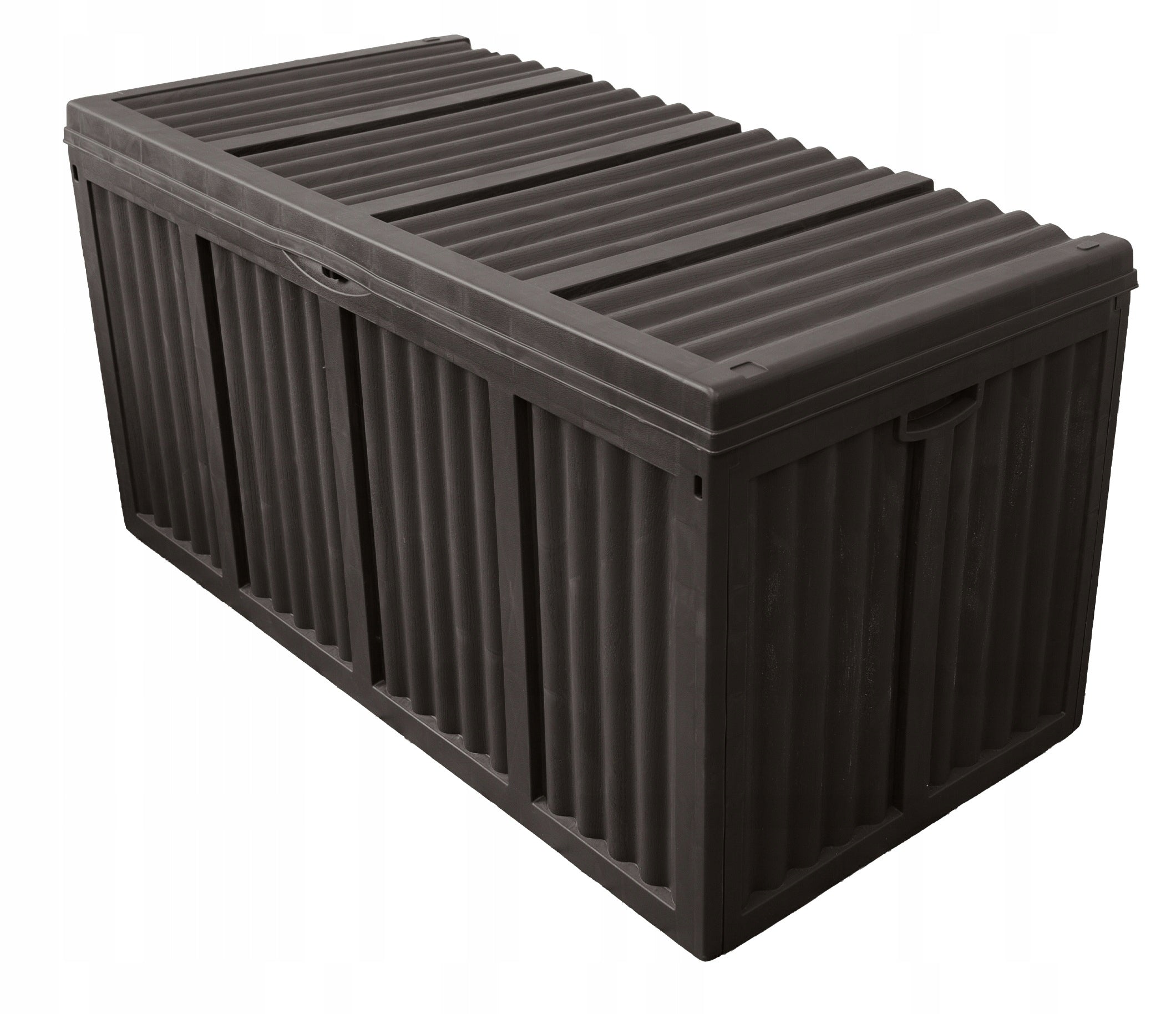 LARGE GARDEN CHEST CONTAINER FOR BALCONY TERRACE TRUNK STORAGE 432L MOCHA