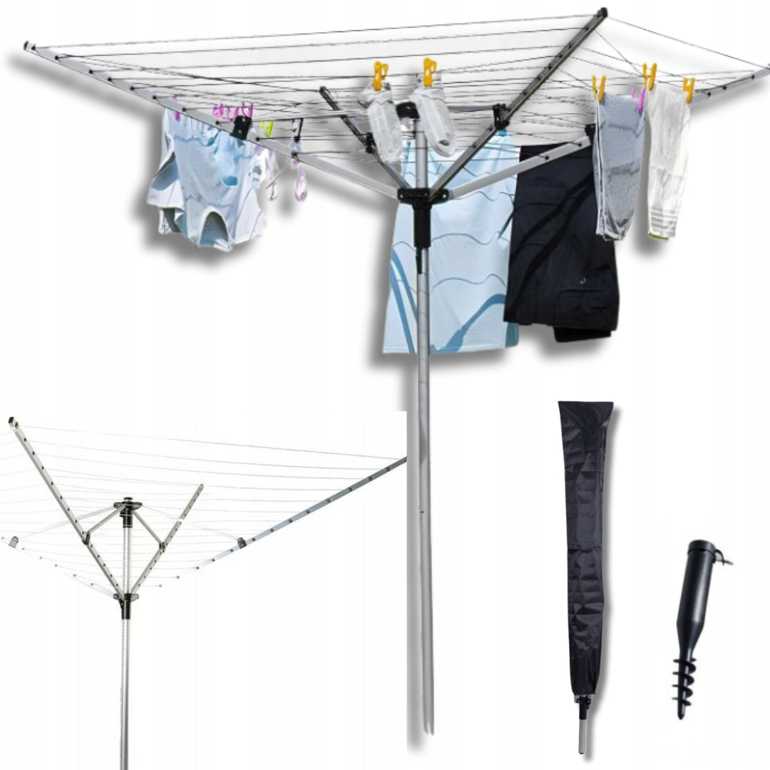 LARGE GARDEN DRYER FOR OUTDOOR LAUNDRY SWIVEL XL FOLDING COVER