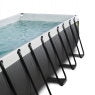 LARGE GARDEN FRAME POOL WITH CANOPY FILTER LADDER 540X250X100 CM Volume 12600 l