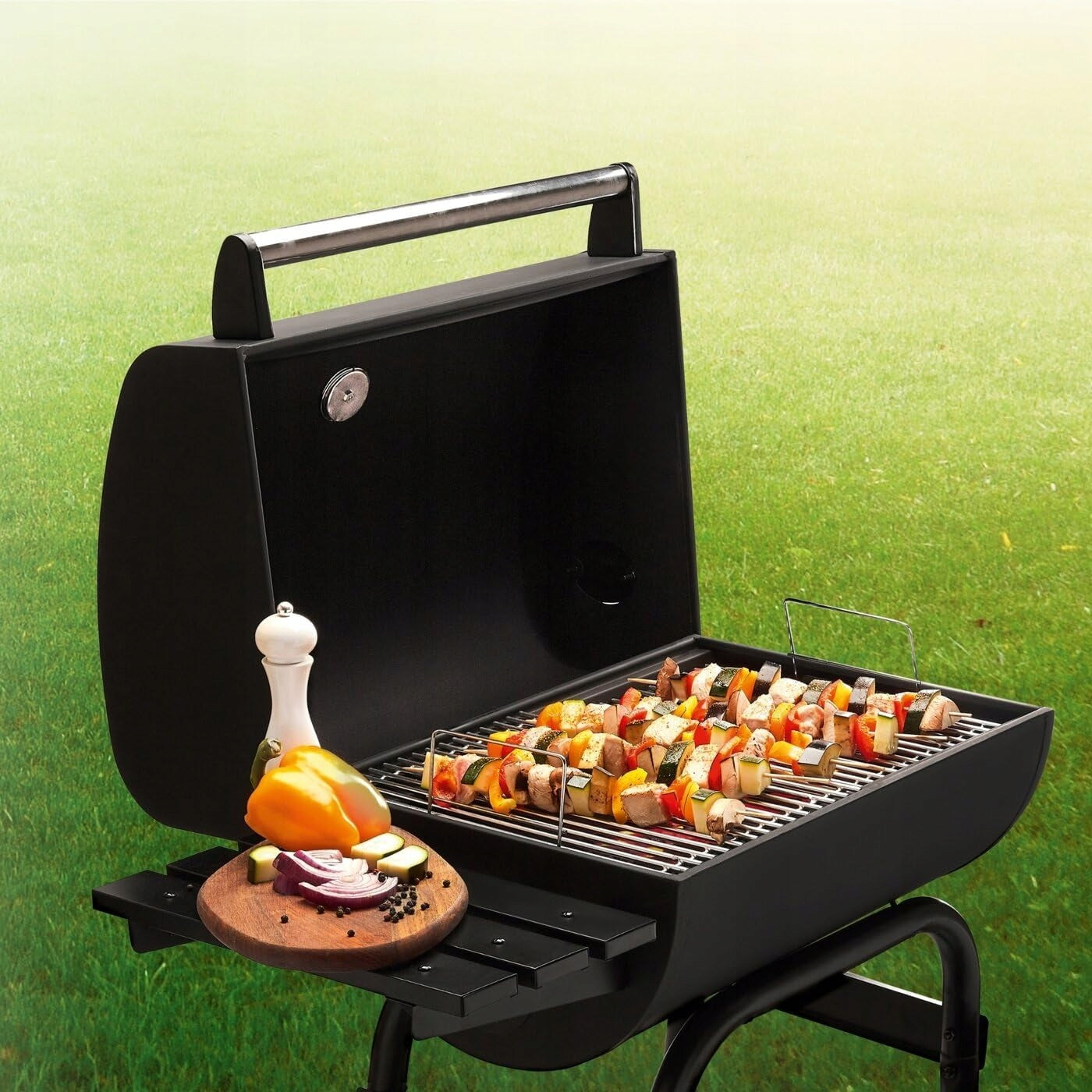 LARGE GARDEN GRILL LANDGRAF + SHELVES + ASHTRAY EAN (GTIN) 5905832501174