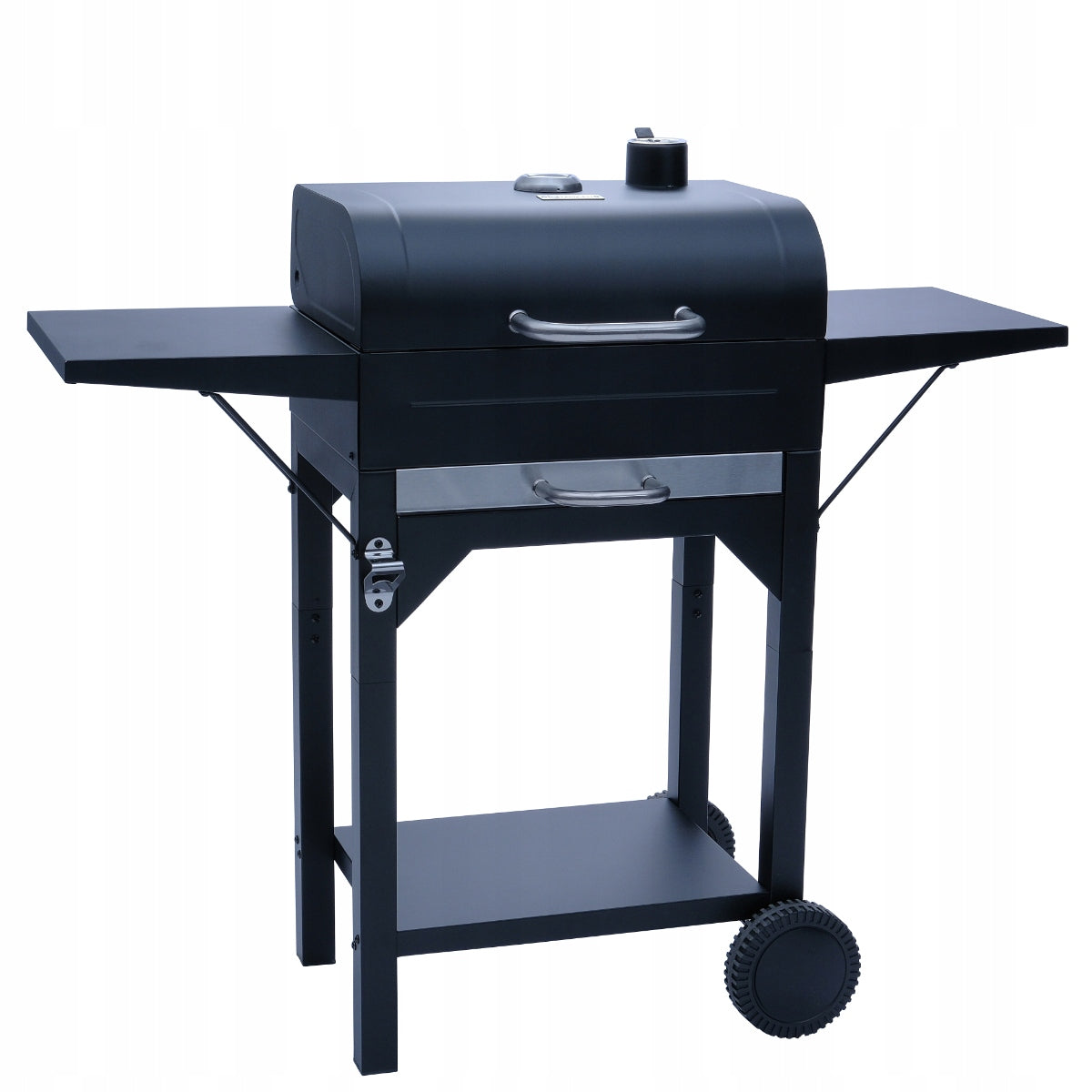 LARGE GARDEN GRILL LANDGRAF + SHELVES + ASHTRAY Grill depth 34 cm