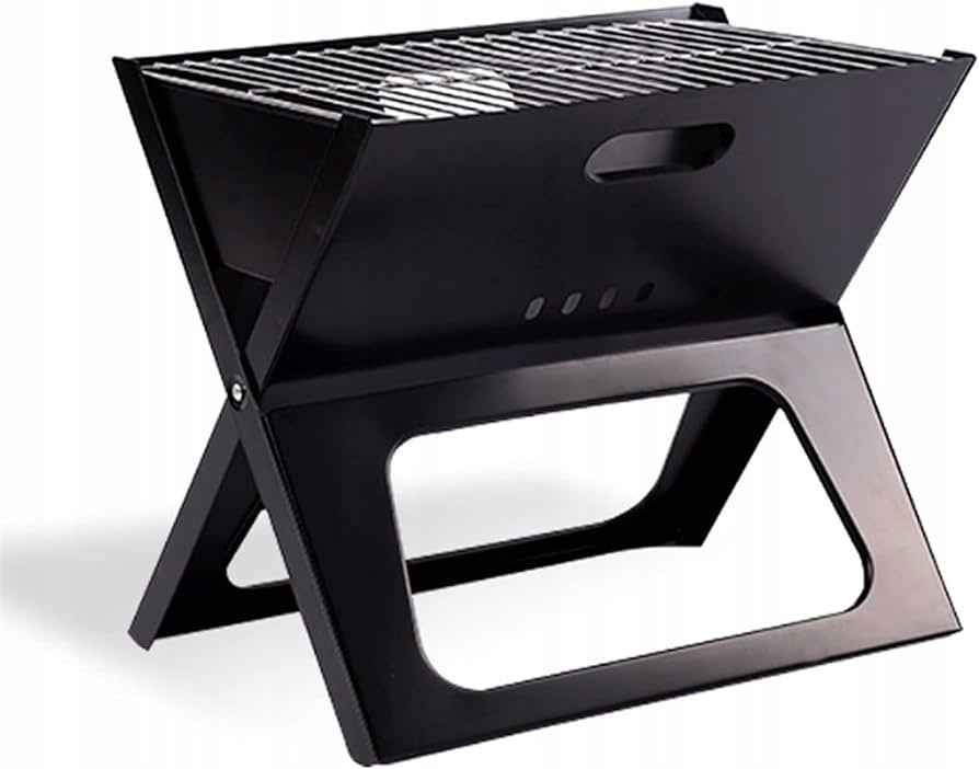 LARGE GARDEN GRILL PORTABLE FOLDING HIKING BBQ FOR CAMPING SUITCASE Grill height 37 cm