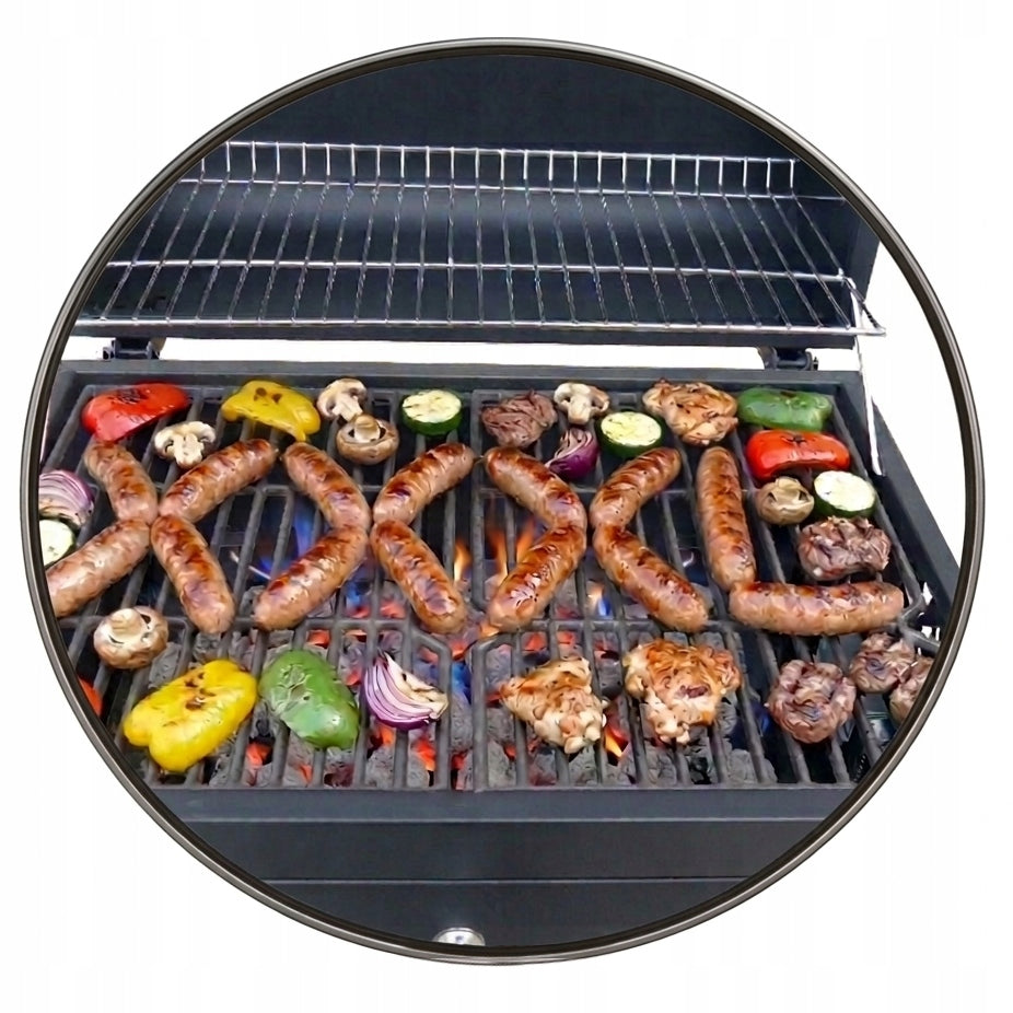 LARGE GARDEN GRILL SHELF ASHTRAY THERMOMETER CAST IRON GRATE XXXL Type portable