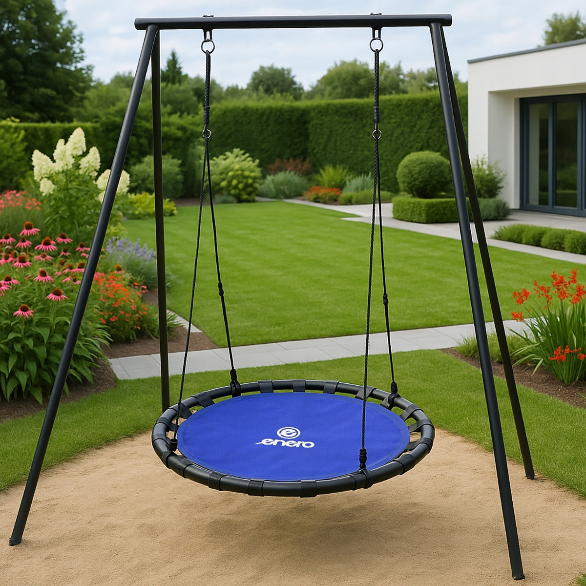 LARGE GARDEN SWING HANGING STORK NEST FOR CHILDREN DURABLE 120cm Manufacturer code 1061207