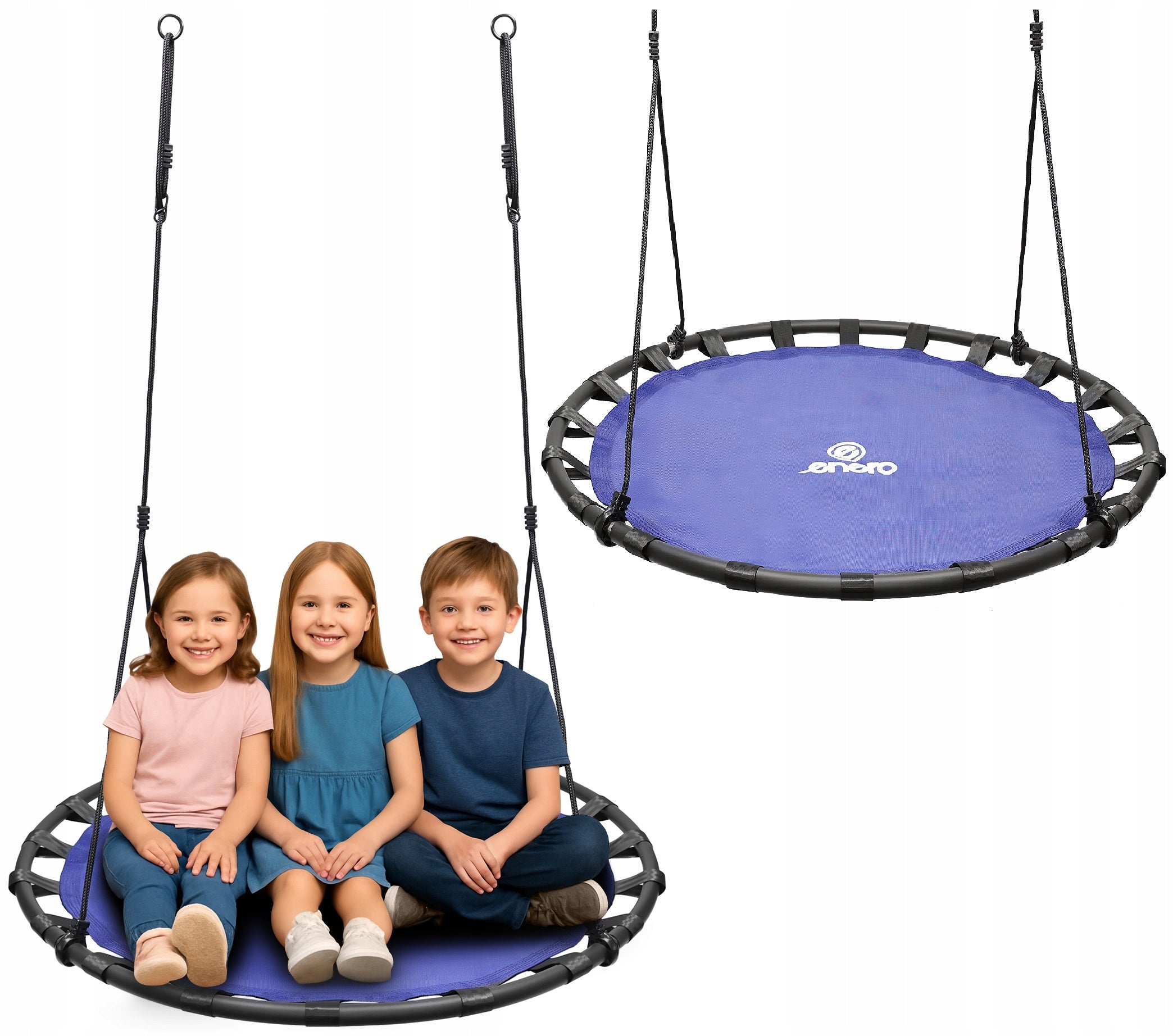 LARGE GARDEN SWING HANGING STORK NEST FOR CHILDREN DURABLE 120cm
