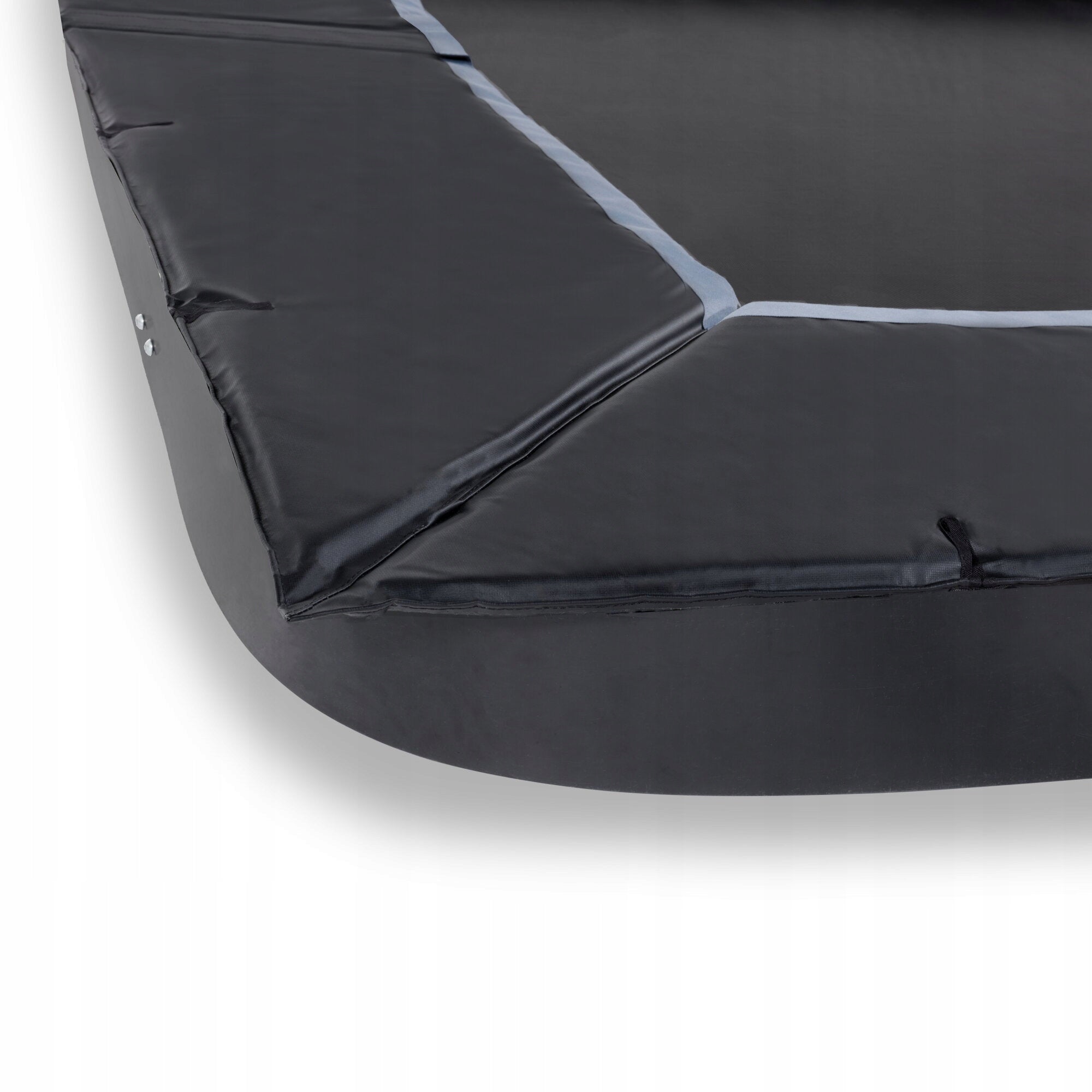 LARGE GARDEN TRAMPOLINE GROUND RECTANGULAR 244x427 CM BLACK Size (ft) 14 (427-435 cm)