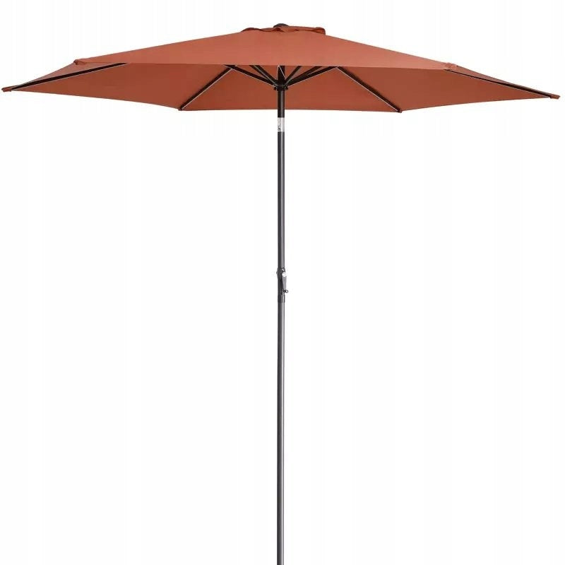 LARGE GARDEN UMBRELLA WITH A DIAMETER OF 300 CM WITH CRANK Color orange