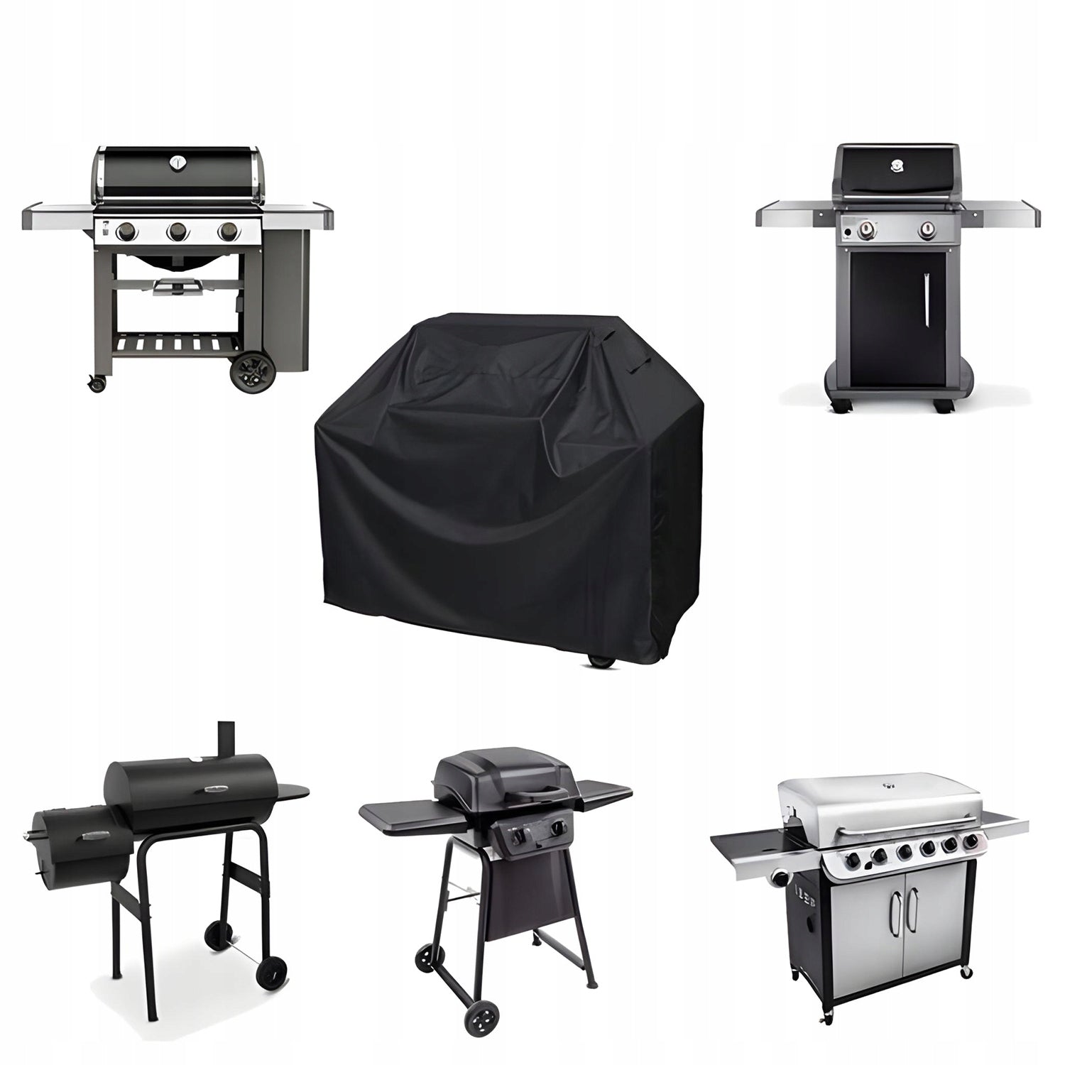 LARGE GAS GRILL COVER GRILL WATERPROOF 145 x 61 x 117 CM Product weight with unit packaging 0.443 kg