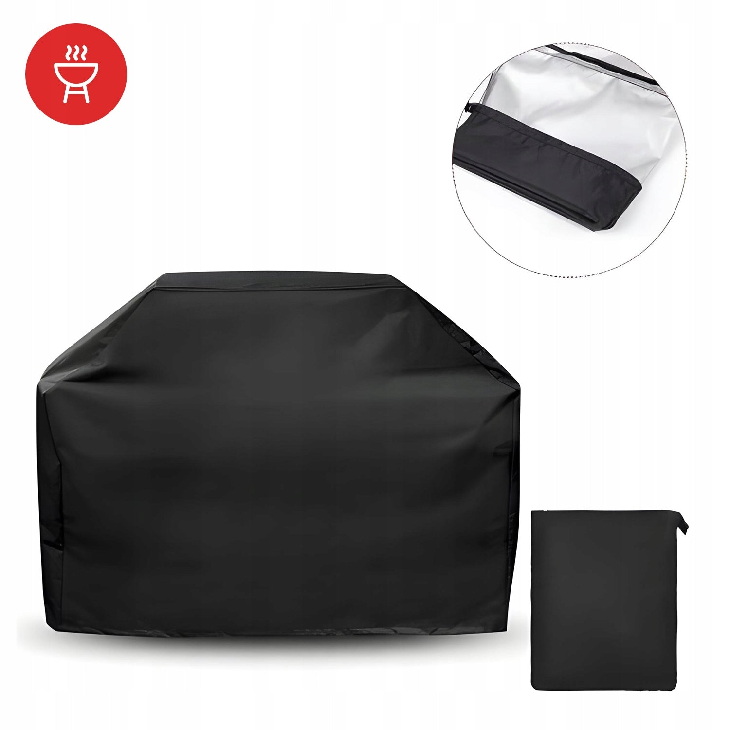 LARGE GAS GRILL COVER GRILL WATERPROOF 145 x 61 x 117 CM Product width 61 cm