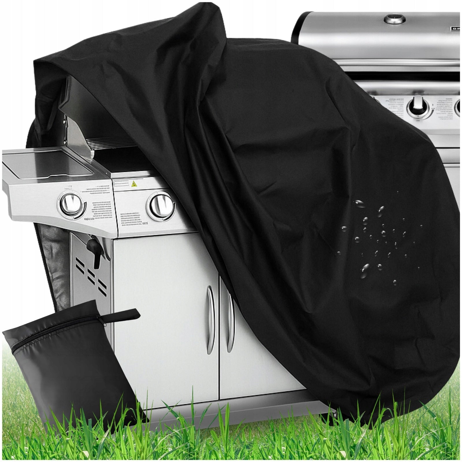 LARGE GAS GRILL COVER GRILL WATERPROOF 145x61x117 cm XXL