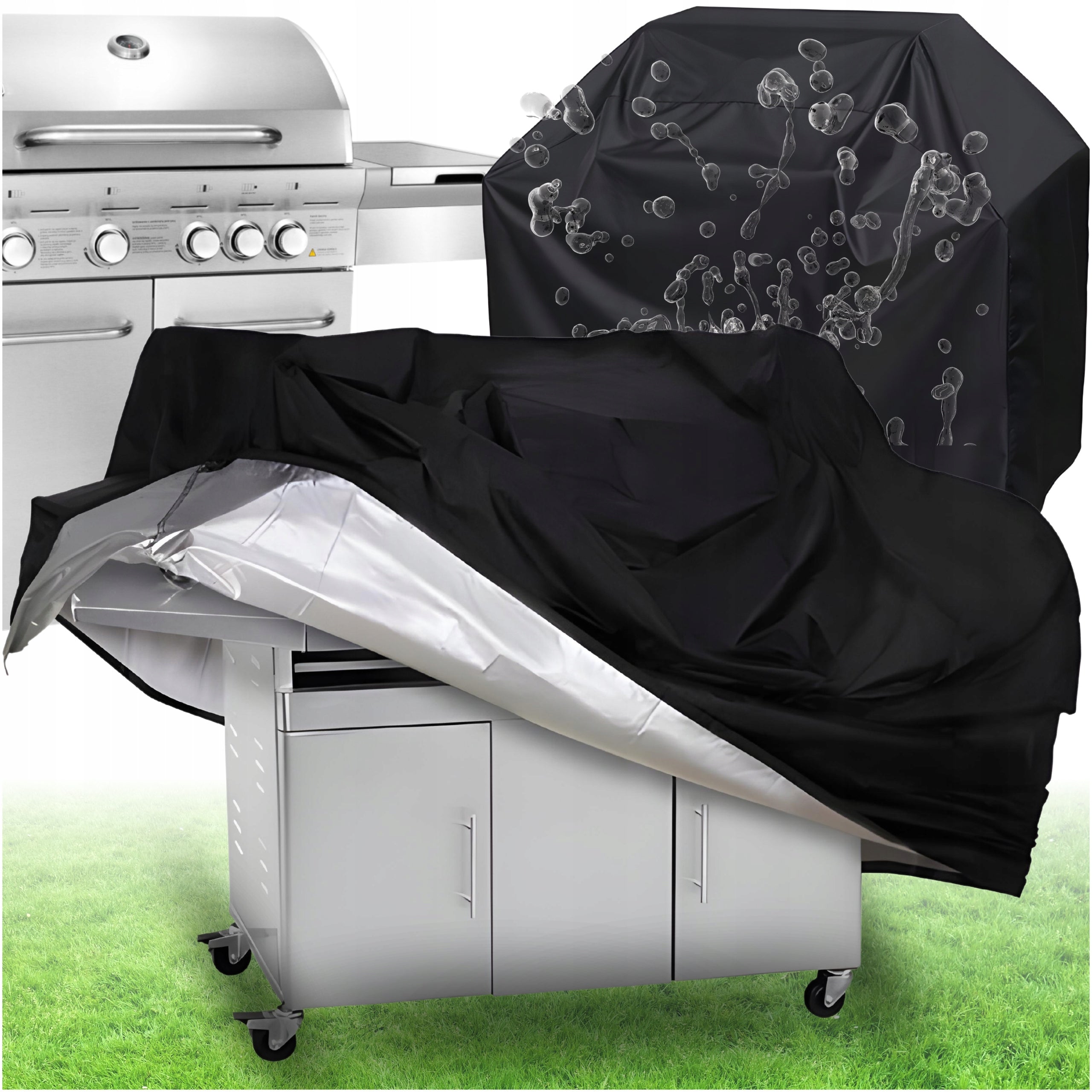 LARGE GAS GRILL COVER WATERPROOF XL SOLID Manufacturer code Pokrowiec na grill premium