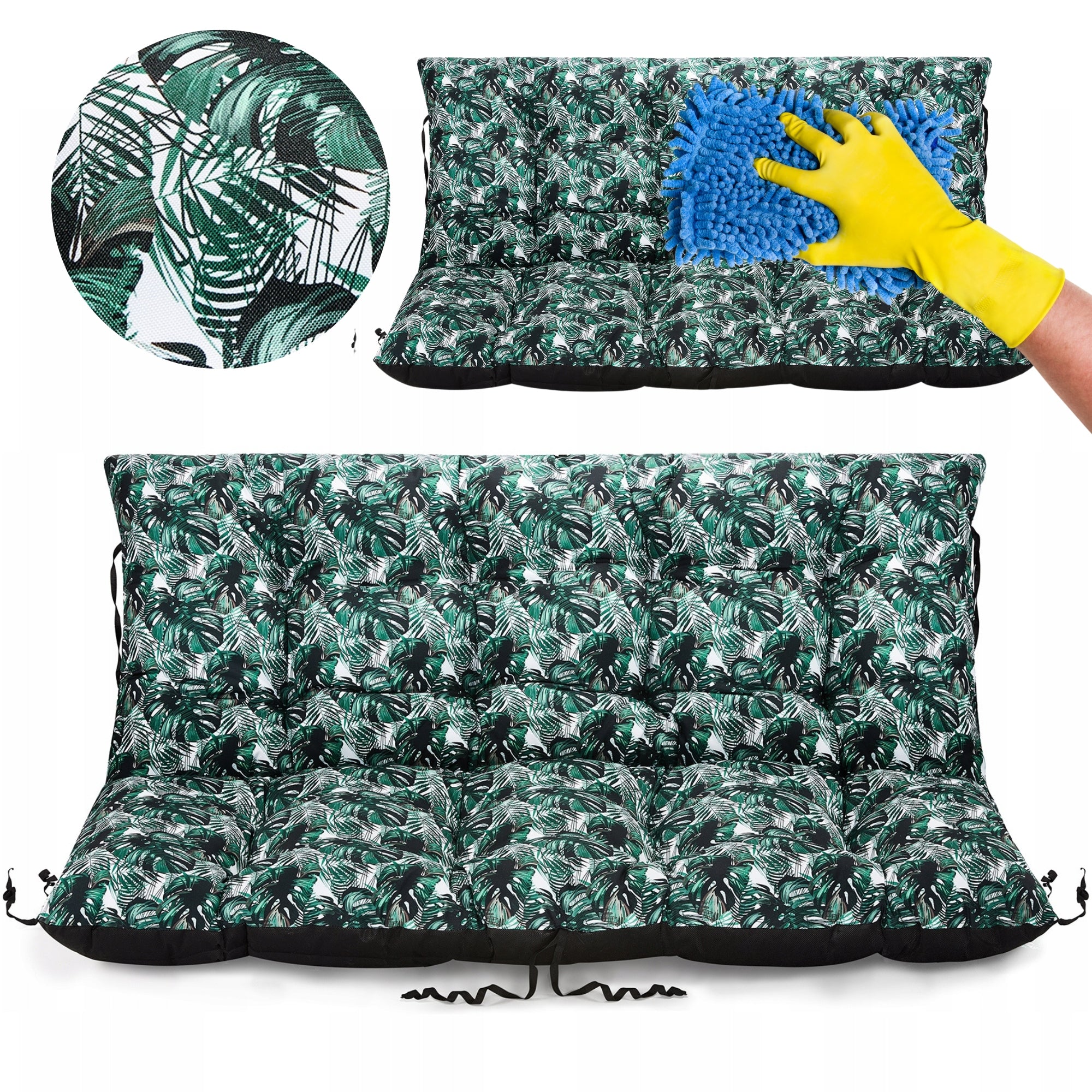 LARGE Garden Bench Cushion Pallet Swing 180x60x50 WATERPROOF