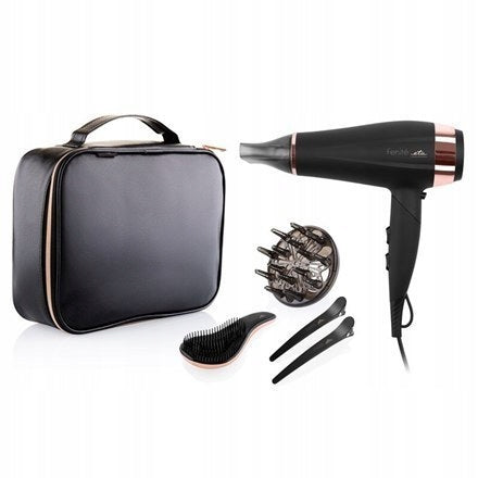 LARGE HAIR DRYER 2200W WITH IONIZATION COLD AIR ACCESSORIES ETA BAG Brand ETA