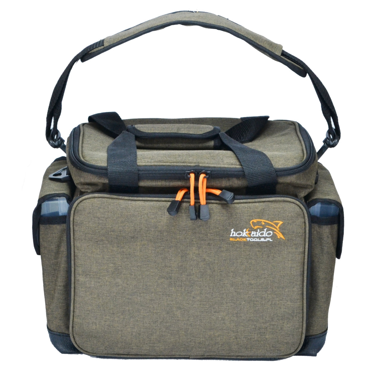 LARGE HOKKADO SHOULDER FISHING BAG 6 BOXES RIGID BOTTOM 30/40/20CM Model W13081