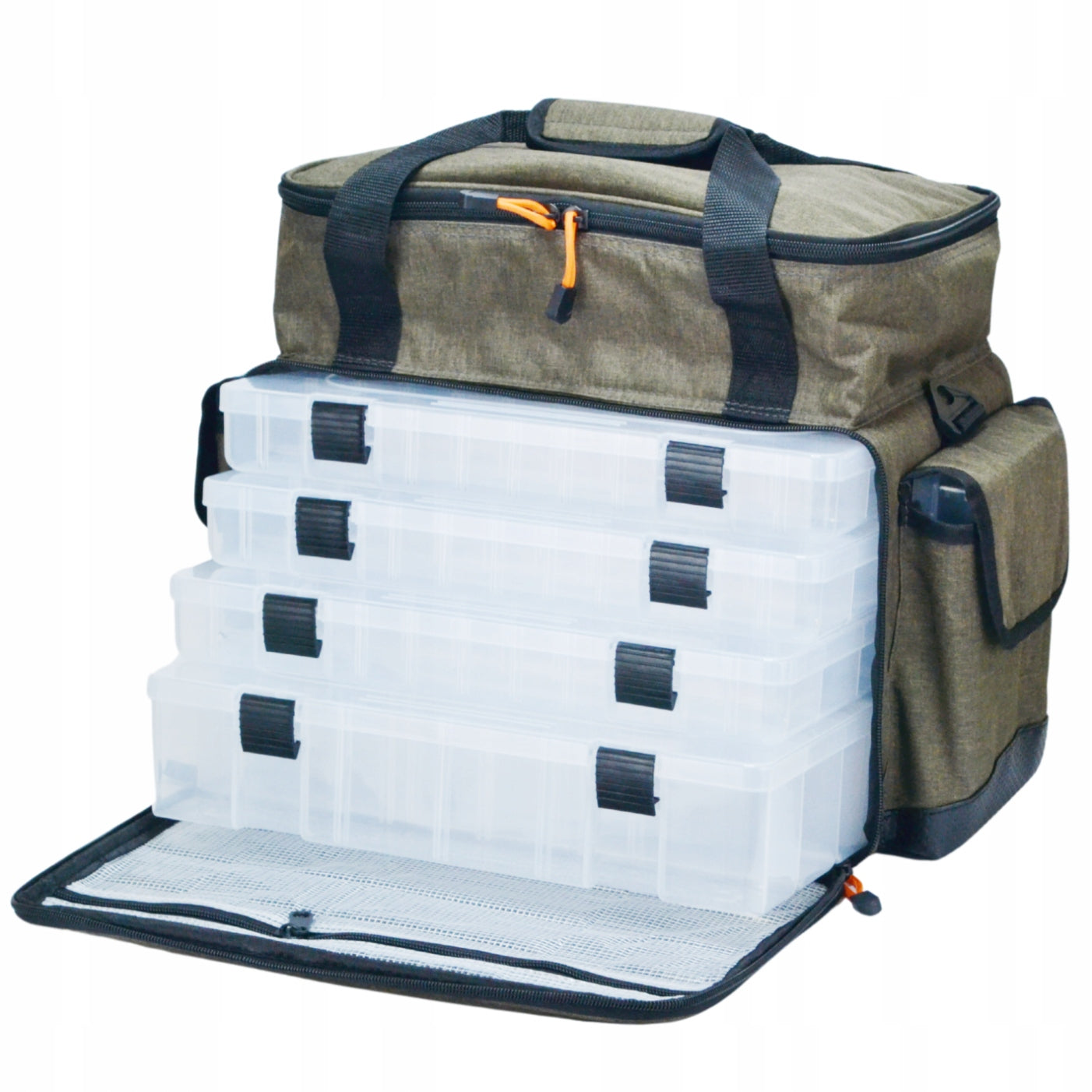 LARGE HOKKADO SHOULDER FISHING BAG 6 BOXES RIGID BOTTOM 35/47/23CM EAN (GTIN) 5905427504016
