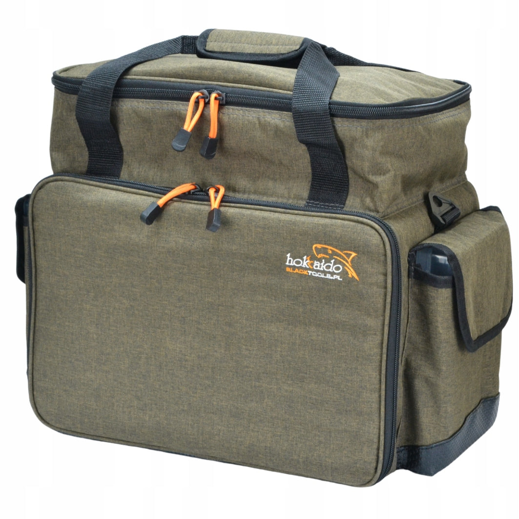 LARGE HOKKADO SHOULDER FISHING BAG 6 BOXES RIGID BOTTOM 35/47/23CM Model W13082