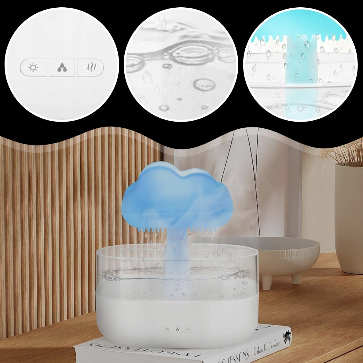 LARGE HUMIDIFIER DIFFUSER AROMATHERAPY MUSHROOM NIGHT LIGHT LED Manufacturer code NAWILŻACZ POWIETRZA DYFUZOR NA PREZENT