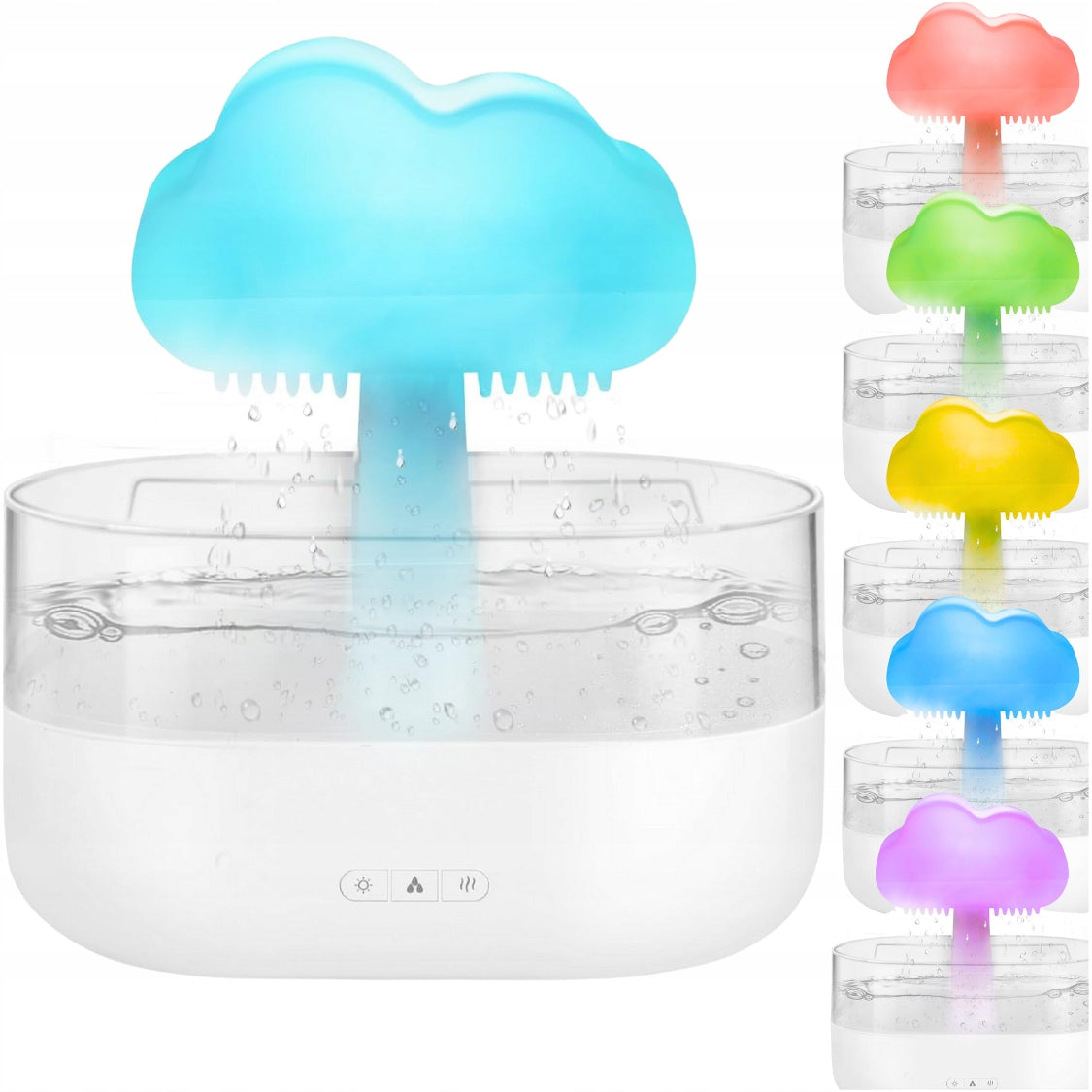 LARGE HUMIDIFIER DIFFUSER AROMATHERAPY MUSHROOM NIGHT LIGHT LED