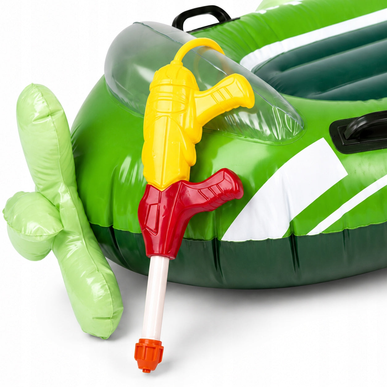 LARGE INFLATABLE AIRPLANE FOR CHILDREN WATER GUN POOL BEACH 50KG 3+ Kid's age 3＋ years