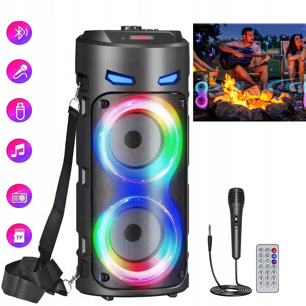 LARGE KARAOKE MOBILE SOUND SPEAKER WITH Microphone