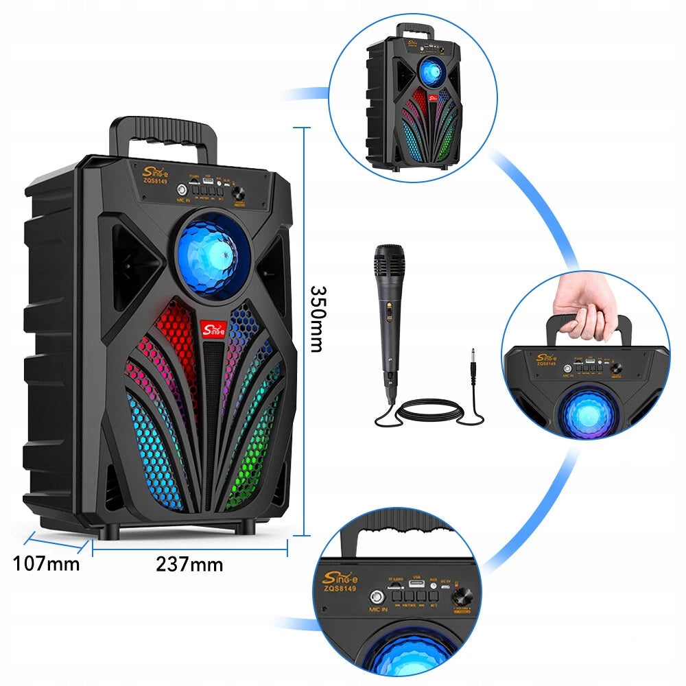 LARGE Karaoke Portable Bluetooth Speaker With Microphone Model other