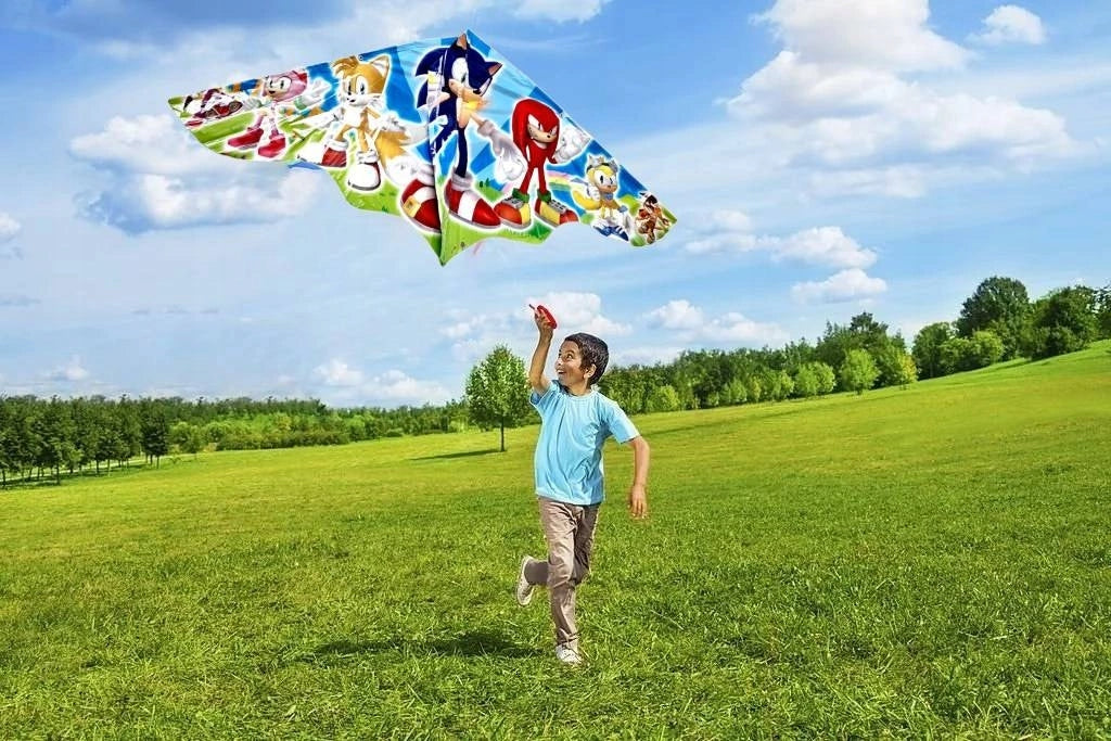LARGE LATAWIEC FOR CHILDREN SONIC SONIK 120x60 CM XXL FLYING HEDGEHOG Brand Latawiec