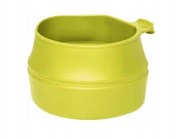LARGE LIGHTWEIGHT FOLDING TRAVEL MUG WILDO 600 ml SWEDISH Lime Color green
