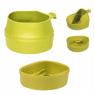 LARGE LIGHTWEIGHT FOLDING TRAVEL MUG WILDO 600 ml SWEDISH Lime