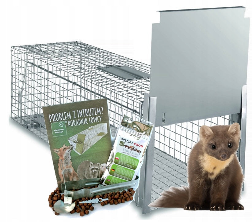 LARGE LIVETRAP TRAP FOR MARTENS RATS WEASELS MINK COWARDS CHECKED PL Manufacturer code S.82.26.26.P