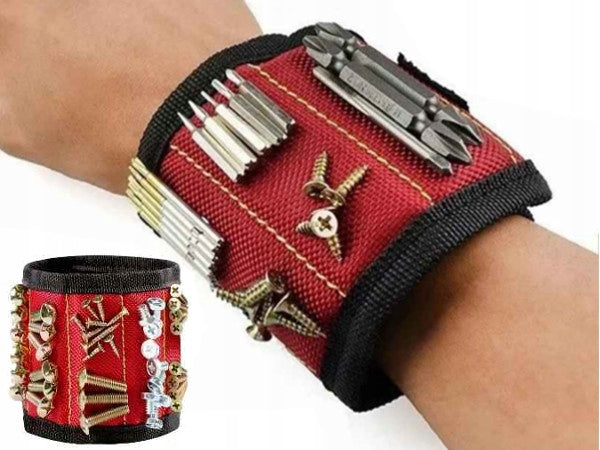 LARGE MAGNETIC BAND WRIST ORGANIZER Hand on Screw Nail Bits