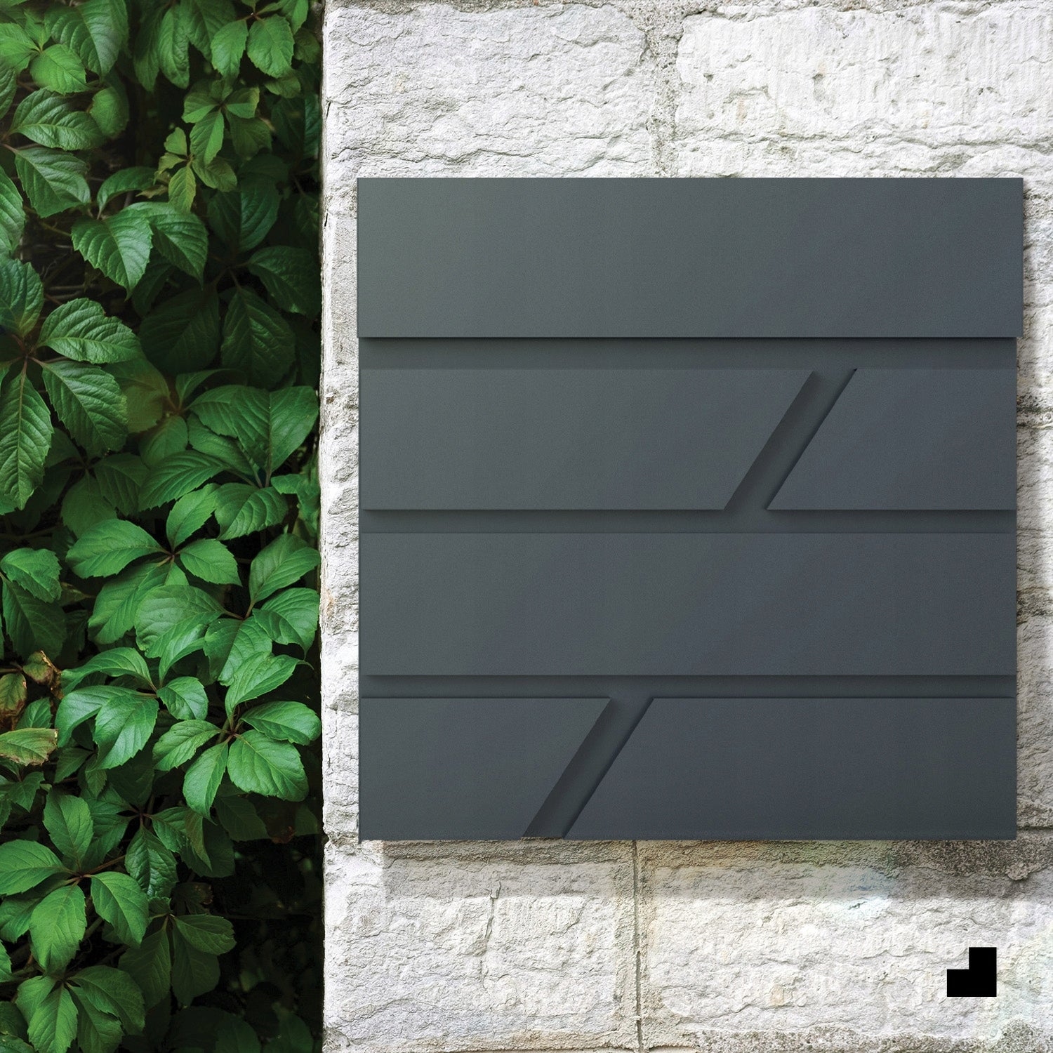 LARGE MAILBOX FOR LETTERS | FOR GATE FENCE | ANTHRACITE RAL 7016 Shade charcoal