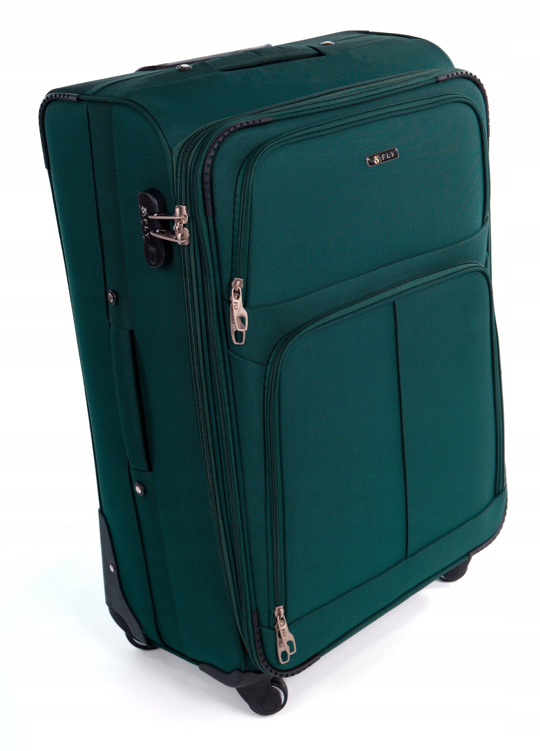 LARGE MATERIAL TRAVEL SUITCASE ON 4 WHEELS 94 LITERS Brand RGL