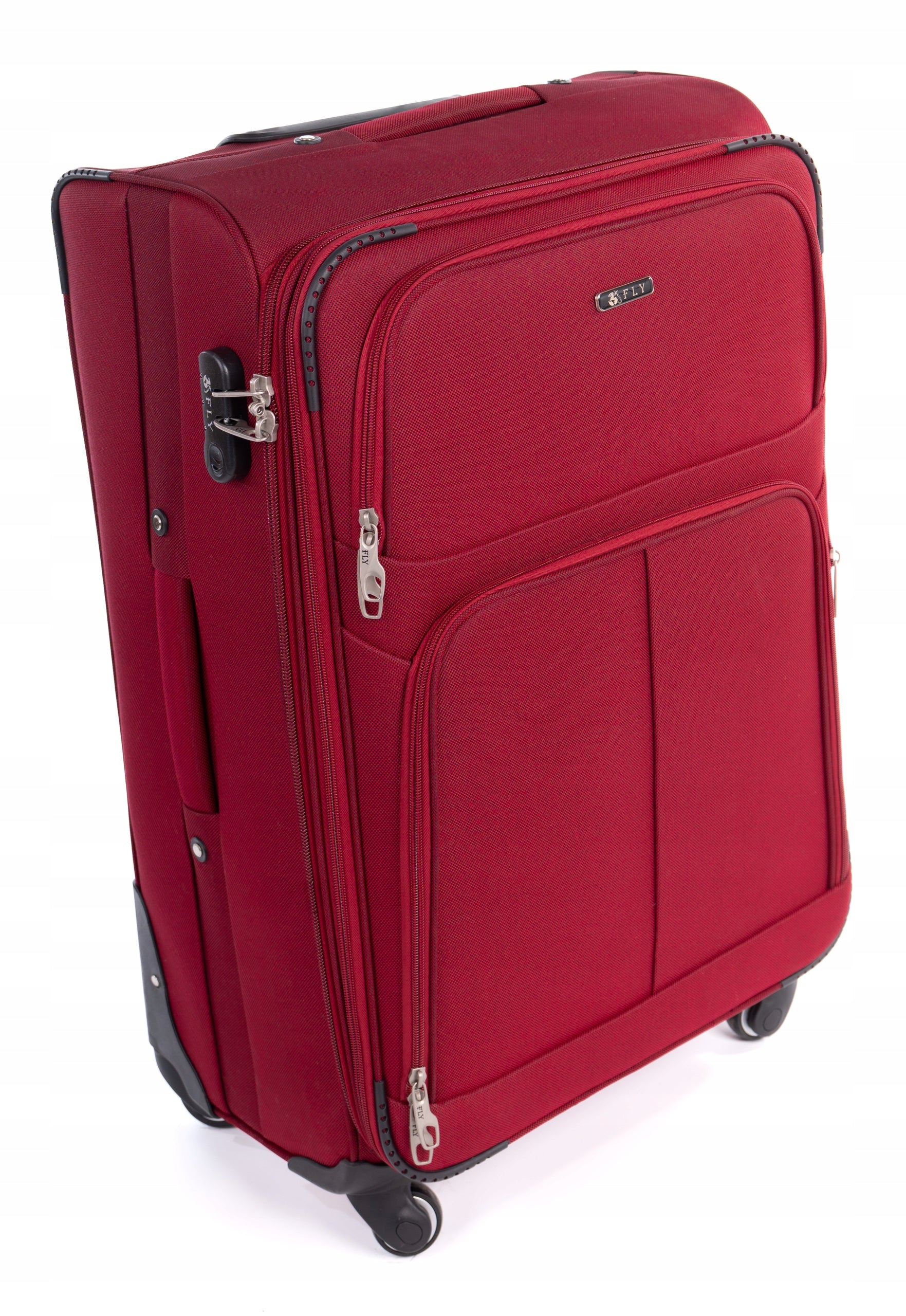 LARGE MATERIAL TRAVEL SUITCASE ON 4 WHEELS 94 LITERS Manufacturer code WALIZKA RGL 1316 MATERIAŁOWA XXL
